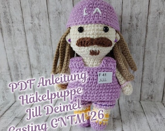 Crochet pattern for a Jill Deimel-inspired amigurumi doll - PDF (German)
