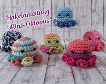 Crochet pattern "Mini Octopus" - PDF instructions in German