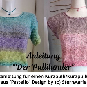 Knitting instructions &quot;The Pullilunder&quot; - PDF instructions German