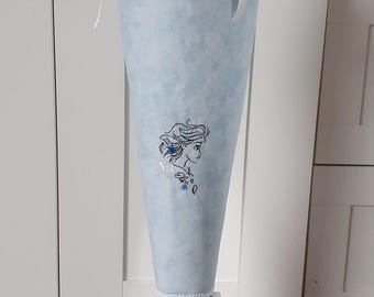 School cone/fabric cover "Ella blue" without blank!