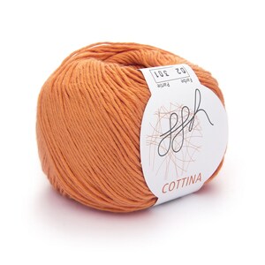 Woll-Paket Cottina 450g orange Baumwolle Bild 3
