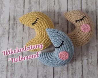 Crochet pattern "Half moon" - PDF pattern in German