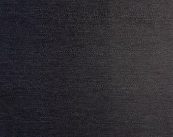 Denim fabric with black elastane - sold by the meter