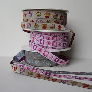 Dekoband Meterware 16 mm - versch. Designs