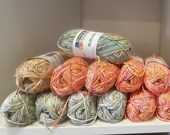 Wool package "Multicolor" 600g various colors