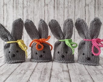 Egg warmer “Hasi” knitted gray