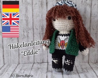 Eddie Munson Stranger Things Amigurumi - PDF Pattern