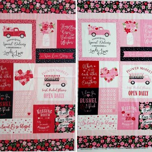 Falling In Love "pink patches panel" Panel 60 cm