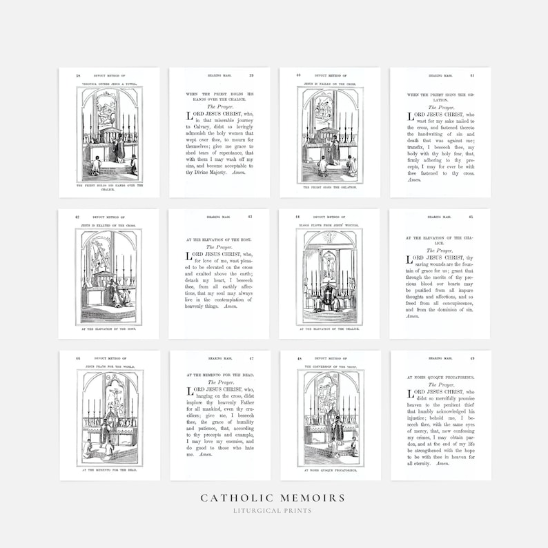 Tridentine Latin Mass Illustrated Prayer Book for Roman Catholic Rite | A Devout Method of ...