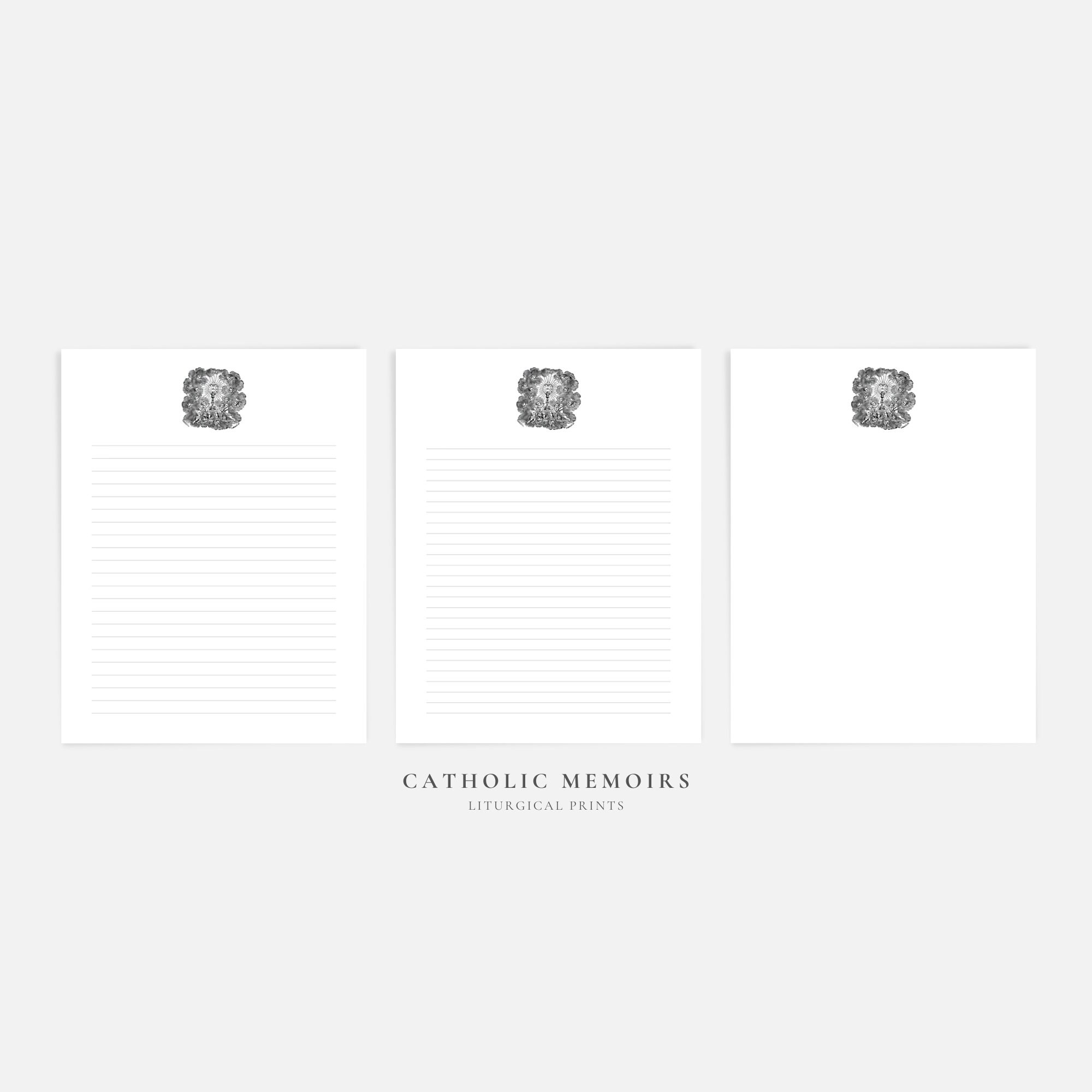 Holy Name of Jesus | Catholic Printable Note Paper Stationery | US ...