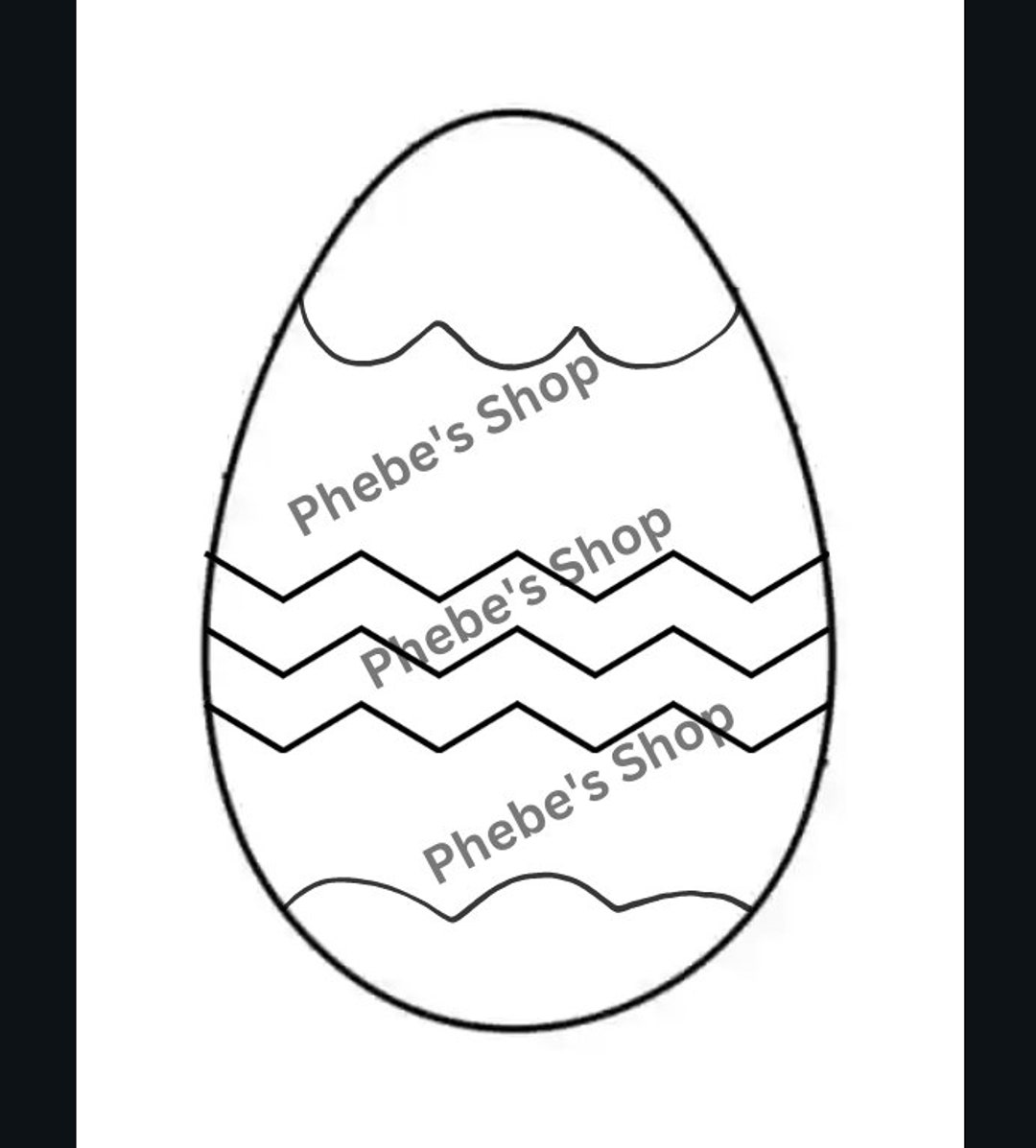 Printable Full Page Easter Eggs, 2 Different Designs Included - Etsy
