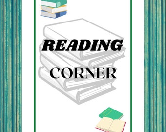 Printable Reading Corner Wall Art|Wall decor|Book lover gift idea