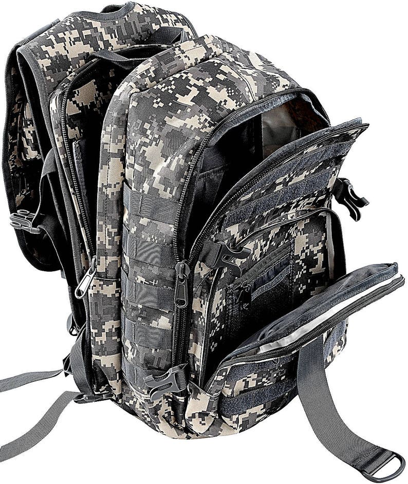 FIN-TECH Fisherman Backpack Color Options Camo Fishing Gear Bag Personalization Options Tackle Box Pack w FREE Plano Tackle Box