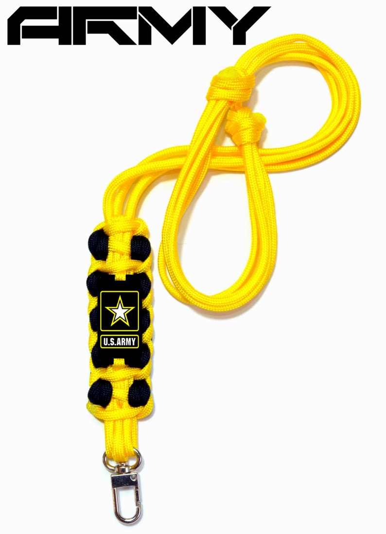 U.S Army Camo Military Lanyard ID Badge Key Holder