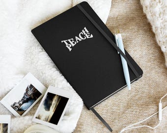Hardcover bound notebook teach peace