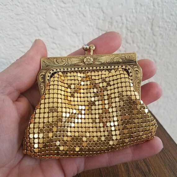 gold sparkly purse
