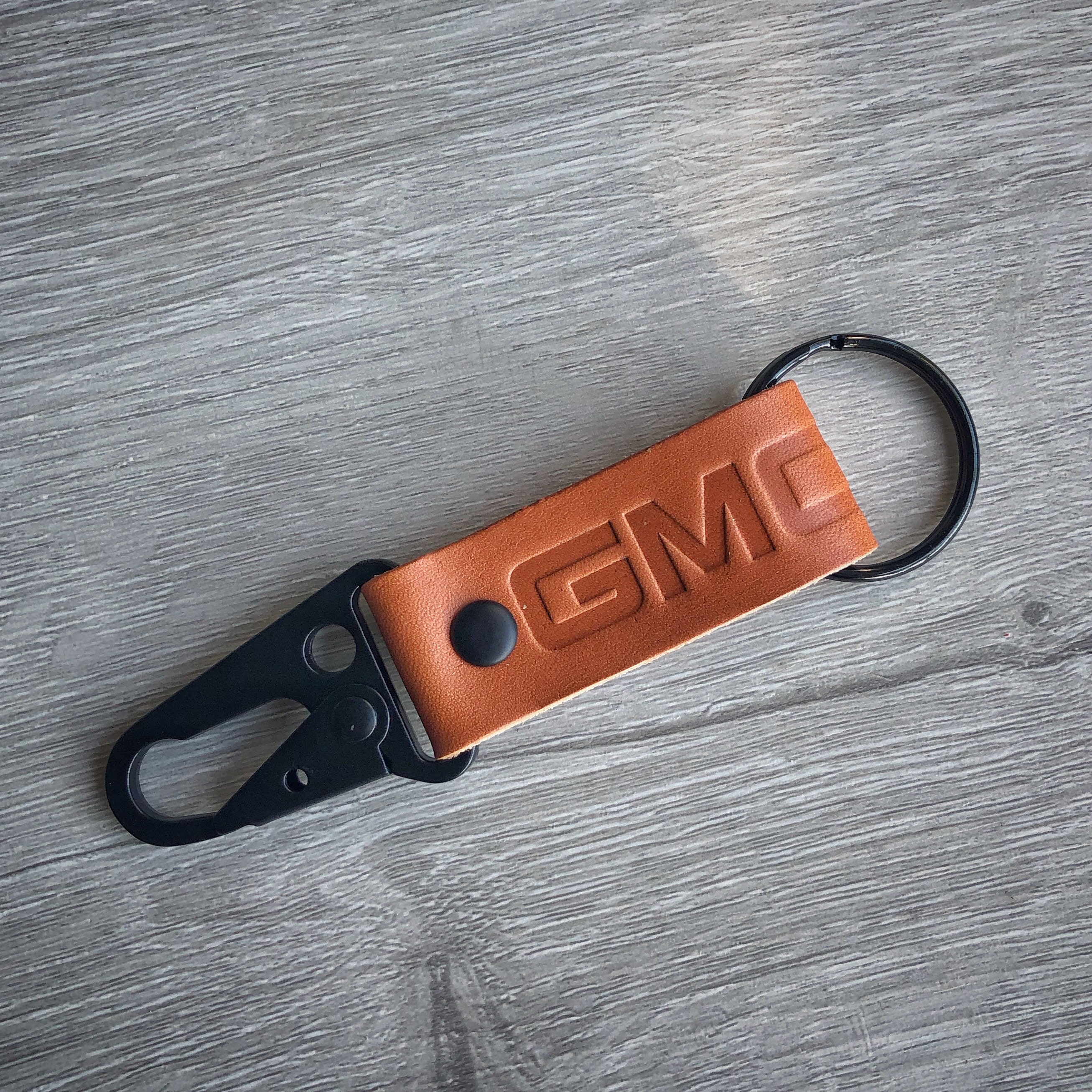 GMC Keychain Leather GMC keychain GMC Etsy