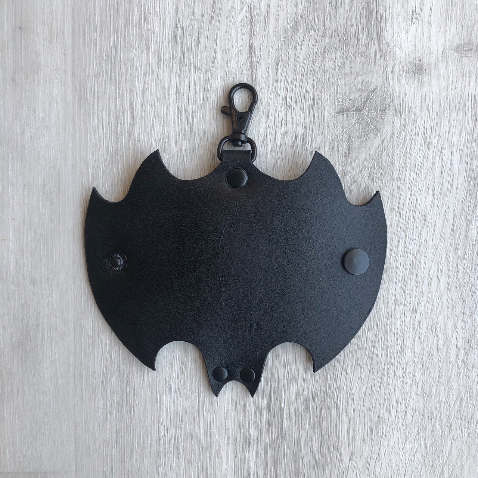 Bat Keychain Leather Bat Keychain Bat Leather Handmade Etsy