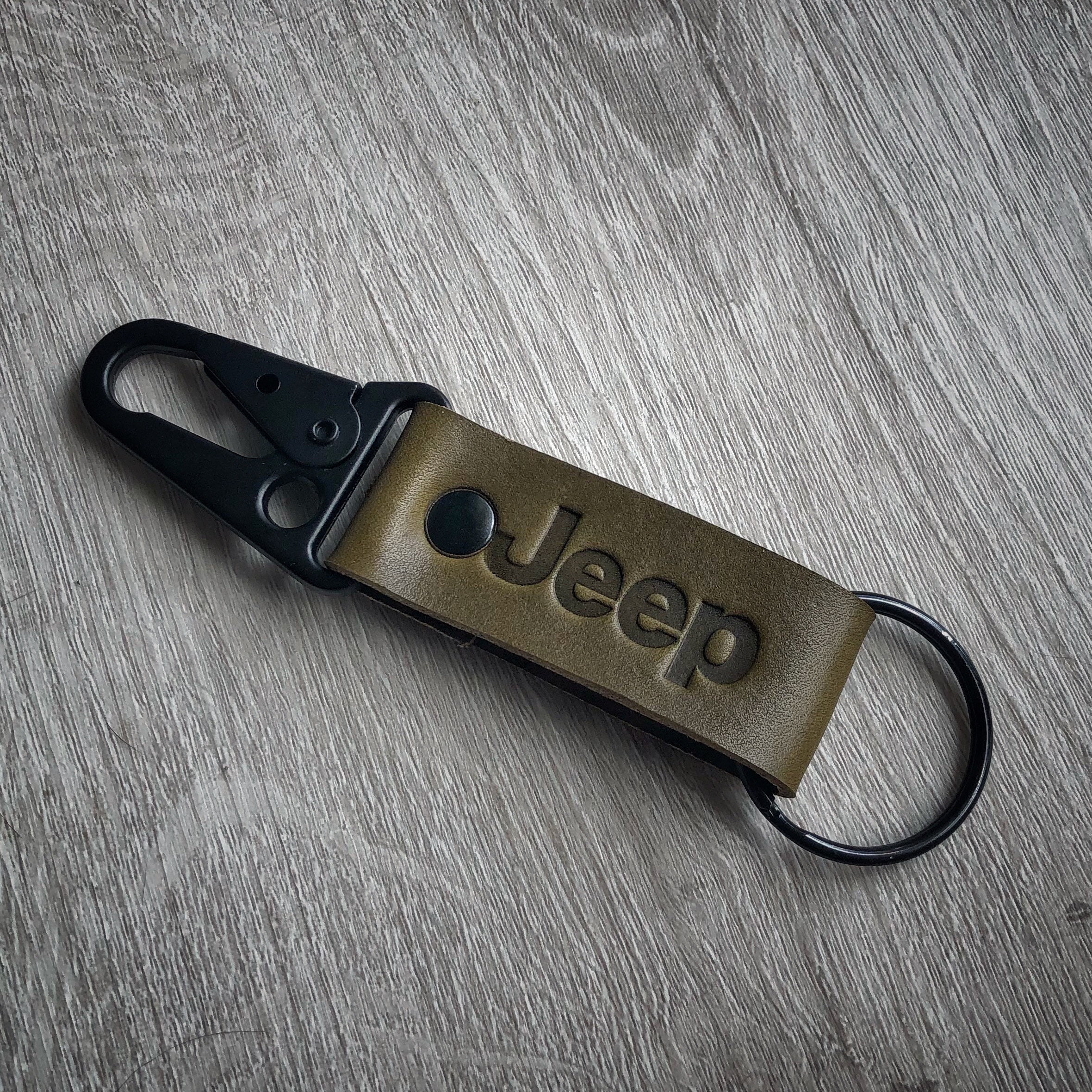 Jeep Keychain Leather Jeep keychain leather keychain Jeep Etsy