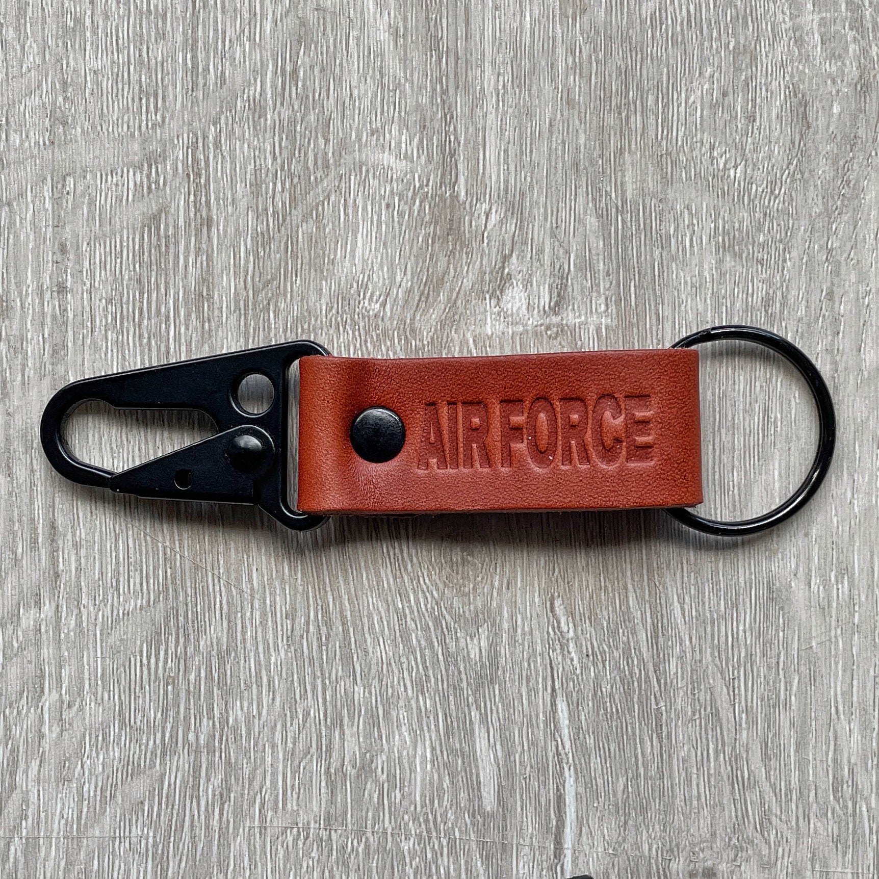 Air Force Keychain Leather Air Force keychain Air Force Etsy