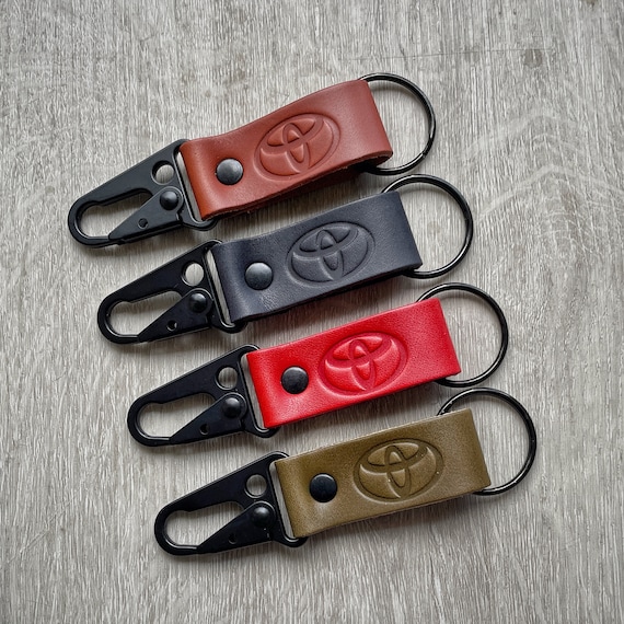 Toyota Keychain Leather Toyota keychain Toyota leather Etsy