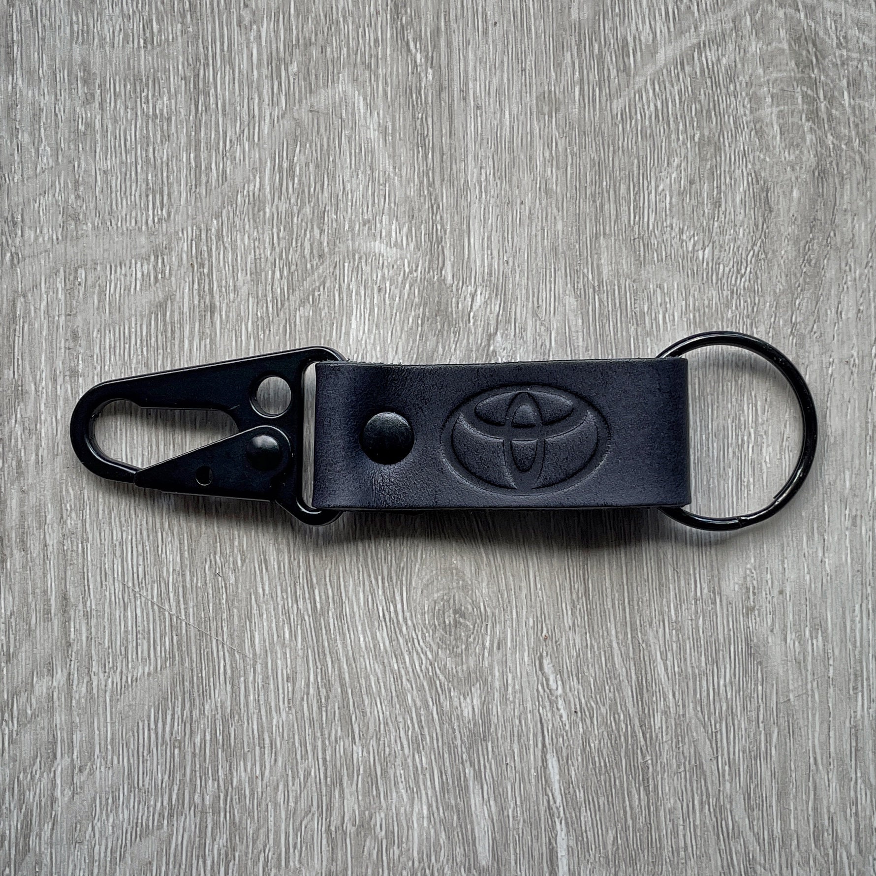 Toyota Keychain Leather Toyota keychain Toyota leather Etsy