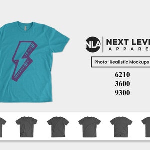 Next Level 3600, 6210 & 9300 Premium Mockups 3 for 1