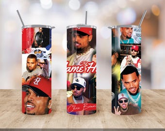 Vaso de 20 oz inspirado en Chris Brown / Solo buenas vibras