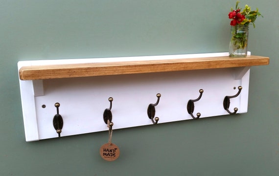 White wooden 2024 coat rack