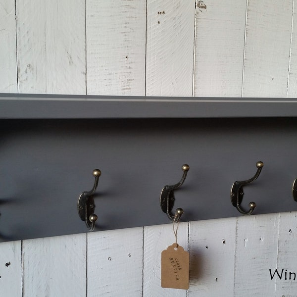 Coat Hooks With Shelf Etsy UK