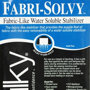 Water Soluble Film, Disolving Stabilizer Pva Backing Paper for Perfect  Results, Quilting, Dressmaking and Embroidery, Cut & Folded to Order 
