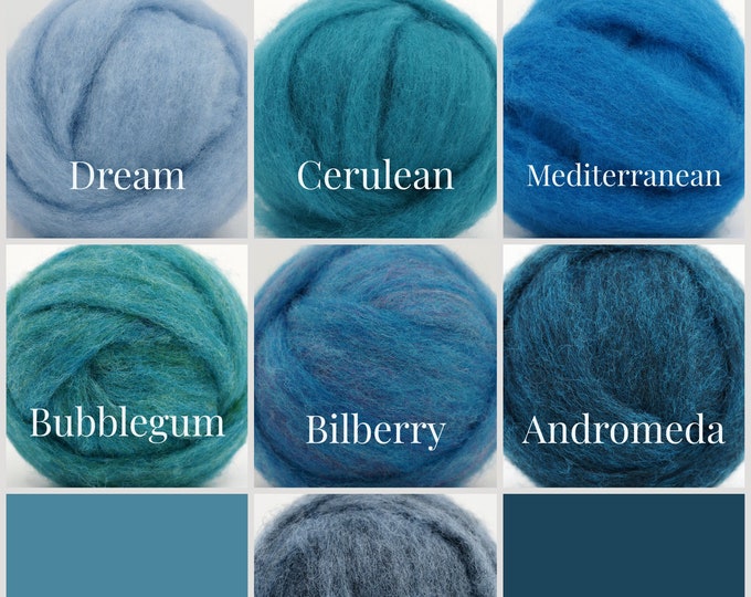 Featured listing image: Bulky Carded Corriedale One Ounce for Needle Felting