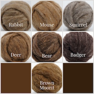 Bulky Carded Corriedale One Ounce for Needle Felting