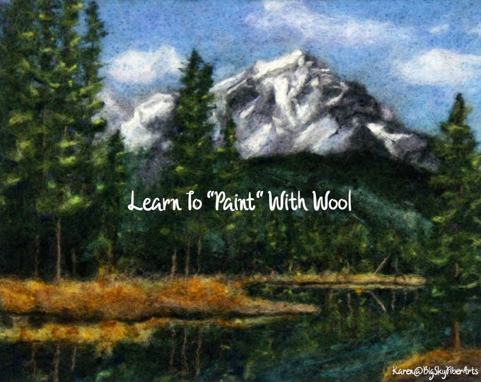 Featured listing image: Online Class Introduction to Painting with Wool