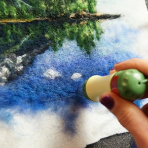 Clover Needle Felting Tool, five needles, super fast, 2d felting, 3d felting
