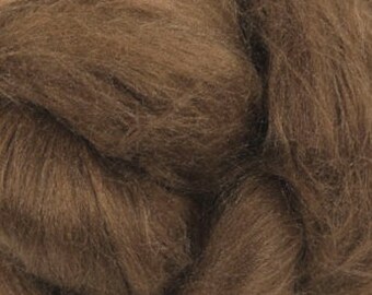 Sale! Tussah Silk Top One Ounce Color Nut For Felting or Spinning