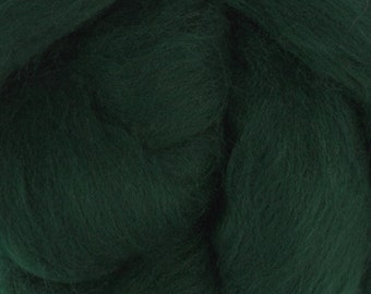 Two Ounces Extra Fine Merino Wool Roving, Color Fir