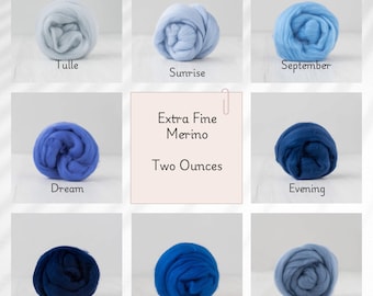 Extra Fine Merino Two Ounces for Felting, Spinning, and Fiber Arts