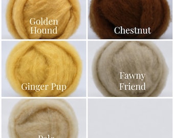 Bulky Carded Corriedale One Ounce for Needle Felting
