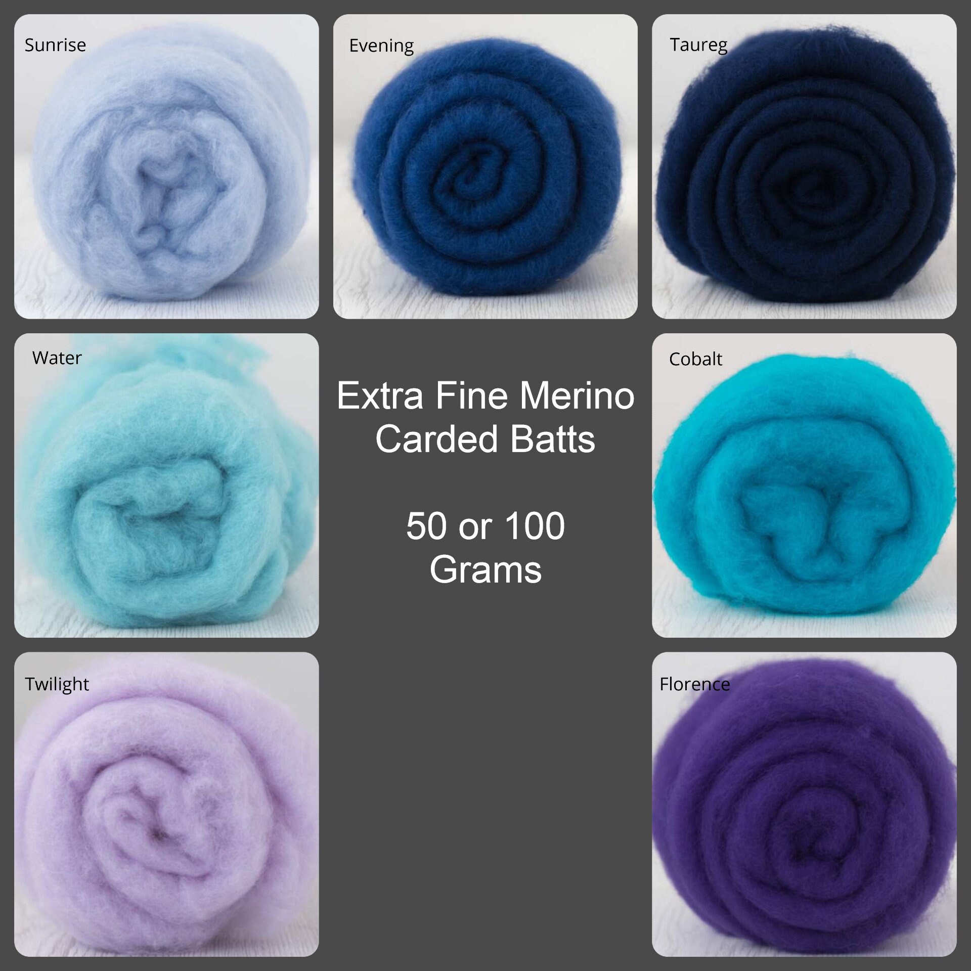Extra Fine Merino, Carded Batt, Needle Felting, Wet Felting, Short Fi…