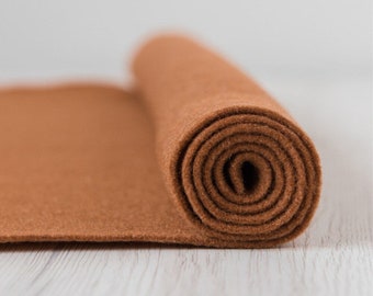 Cinnamon 2 MM Wool Felt 30 cm by 30 cm (11.8 by 11.8 inches) for Felted Paintings, Crafts, and Fiber Arts
