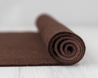 Tobacco Extra Large Meter Merino Wool Felt 59 inches wide 2 mm thick for Needle Felting, Crafts, and Fiber Arts
