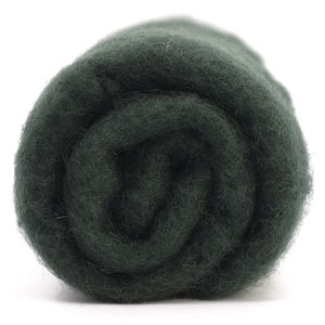 Fir New Zealand Carded Wool Batt One Ounce for Wet and Dry Felting, short fiber