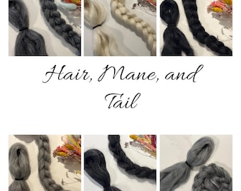 Hair, Mane, and Tail G2 for needle felting, doll making
