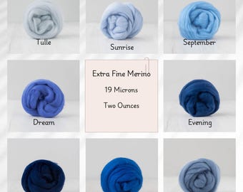 Extra Fine Merino Two Ounces 19 Micron Shades of Brown for Felting, Spinning and Fiber Arts