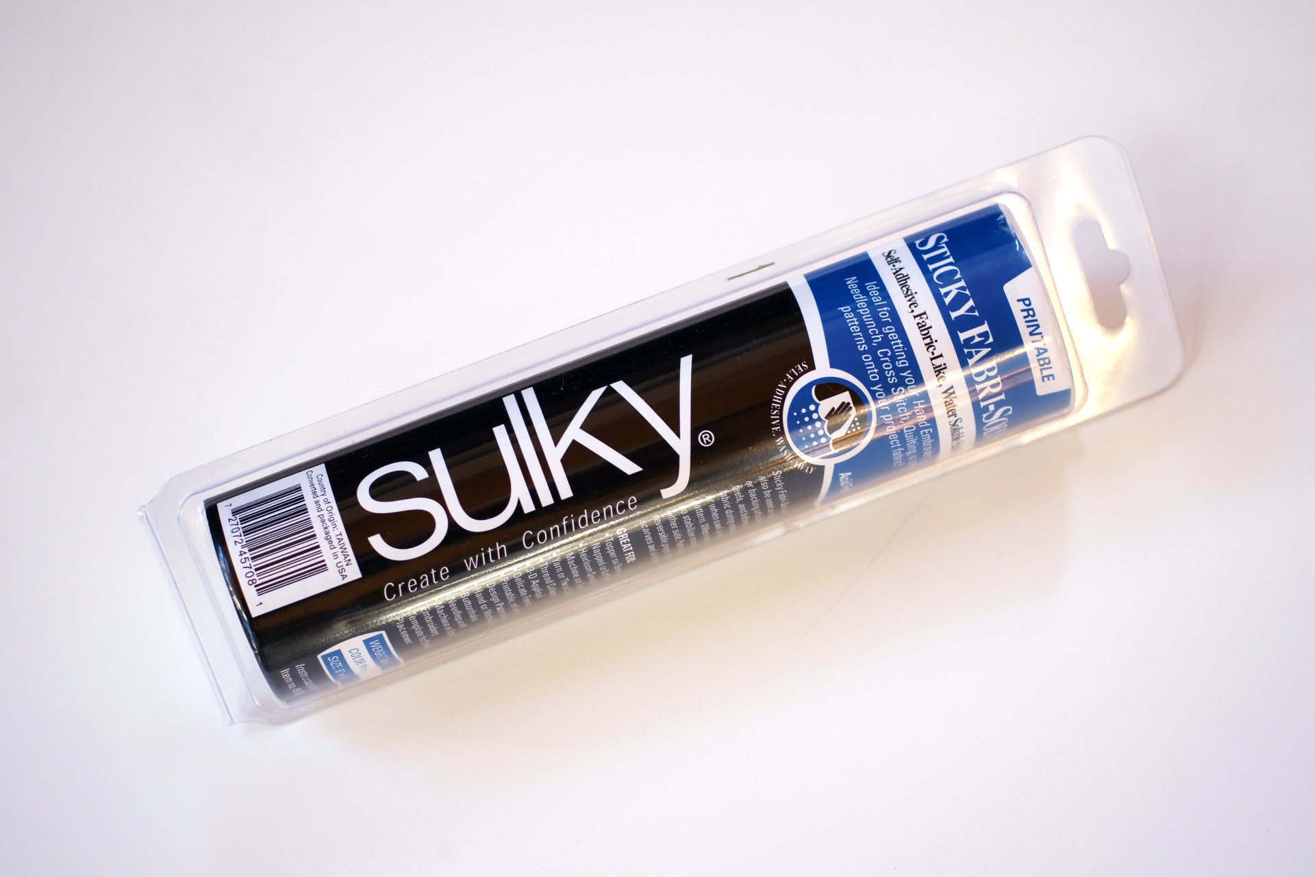 Sulky Sticky Fabri-Solvy, 8 inch roll x 6 yards, Printable, Water Soluble  Stabilizer, Dissolvable fabric, 457-08