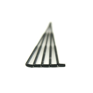 May include: A set of six black metal spokes for a bicycle wheel.