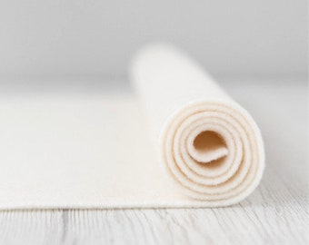 Milk 2 MM Wool Felt 30 cm by 30 cm (11.8 by 11.8 inches) for Felted Paintings, Crafts, and Fiber Arts