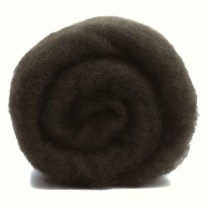 Java New Zealand Carded Wool Batt One Ounce for Wet and Dry Felting, short fiber