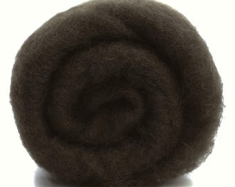 Java New Zealand Carded Wool Batt One Ounce for Wet and Dry Felting, short fiber